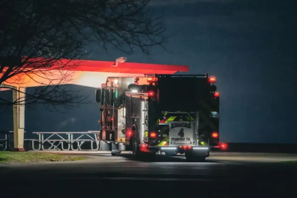 Nocne pożary w Chalinie – interwencje strażaków z OSP i PSP