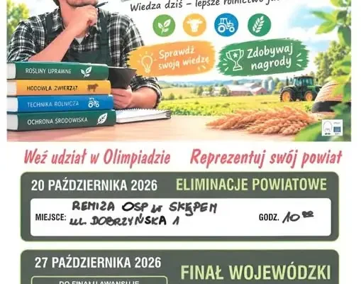 XXXVI Olimpiada Wiedzy Rolniczej w Minikowie – eliminacje już 20 października