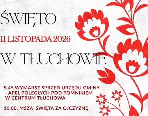 Tłuchowo zaprasza na obchody Święta Niepodległości 11 listopada 2026