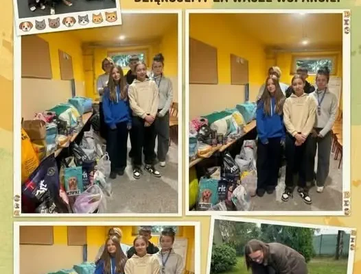 Szkolna zbiórka w SP3 wsparła Azyl dla Skrzywdzonych Zwierząt w Jastrzębiu