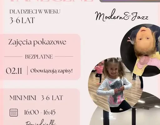 Nowe zajęcia taneczne dla przedszkolaków – bezpłatna lekcja pokazowa 2 listopada