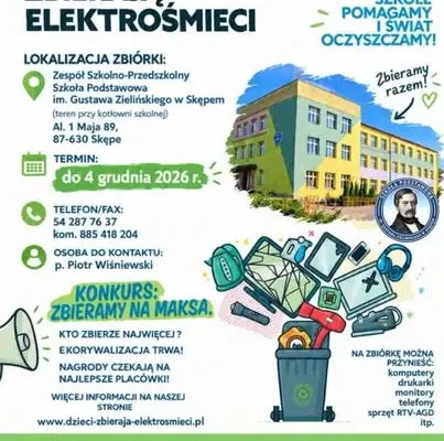 Skępe: szkoła zbiera elektrośmieci. Akcja trwa do 4 grudnia